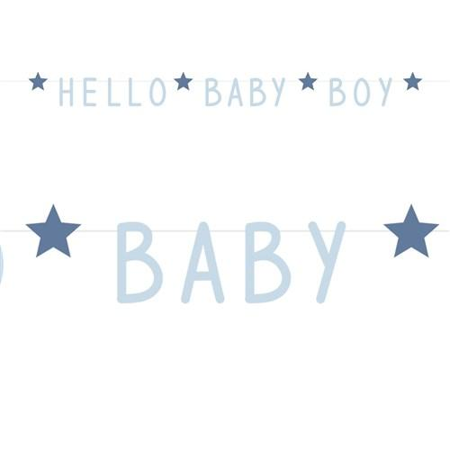 Letterslinger Blue Stars « Hello Baby Boy »